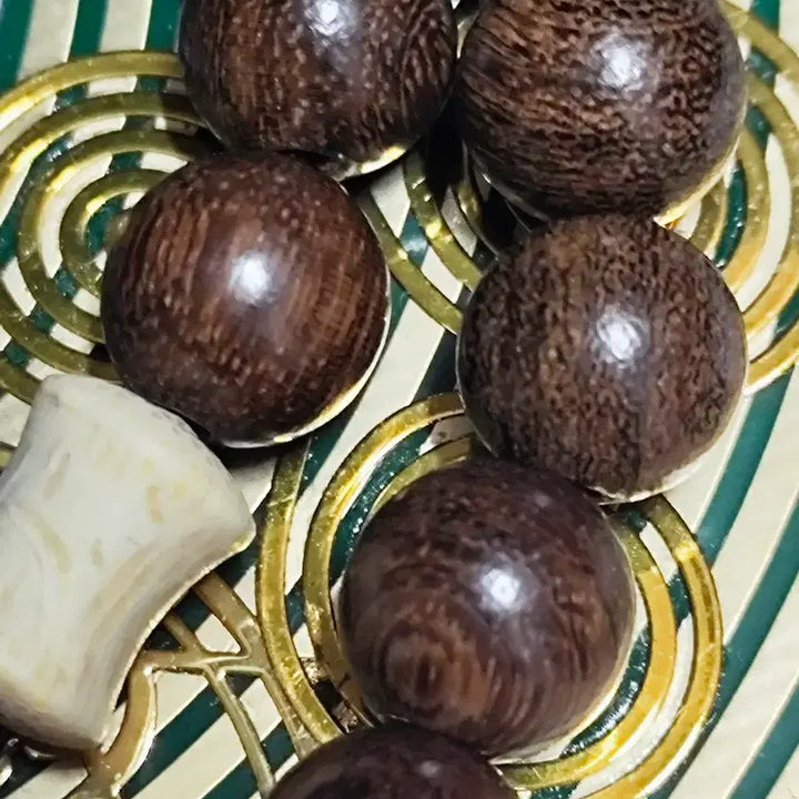 [BUNJANG] Natural Zebra Wood Prayer Beads 8mm / 천연 제브라 우드 염주 8mm