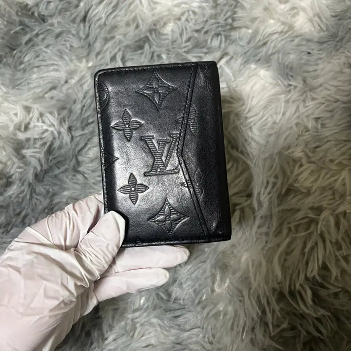 [SOLD OUT] [S급 풀박스] 루이비통 포켓 오거나이저 모노그램 쉐도우 블랙 지갑 급처