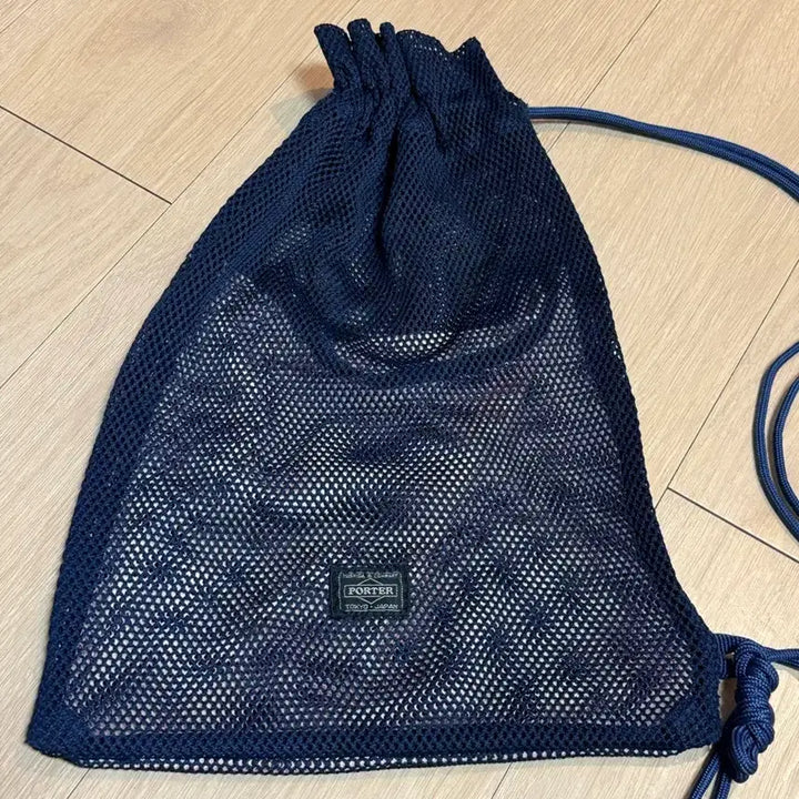 [SOLD OUT] 요시다포터 x 빔즈 별주 메쉬 사코슈 크로스백 네이비 핑크