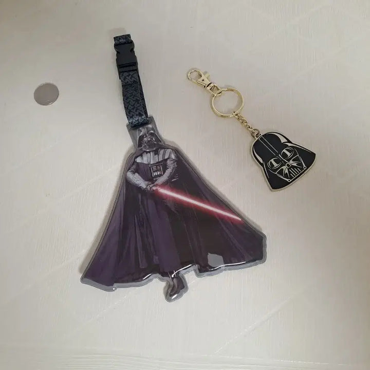 [BUNJANG] Lucasfilm Star Wars Darth Vader Nametag &amp; Keychain Set / 루카스필름 스타워즈 다스베이다 네임텍과 키링 세트