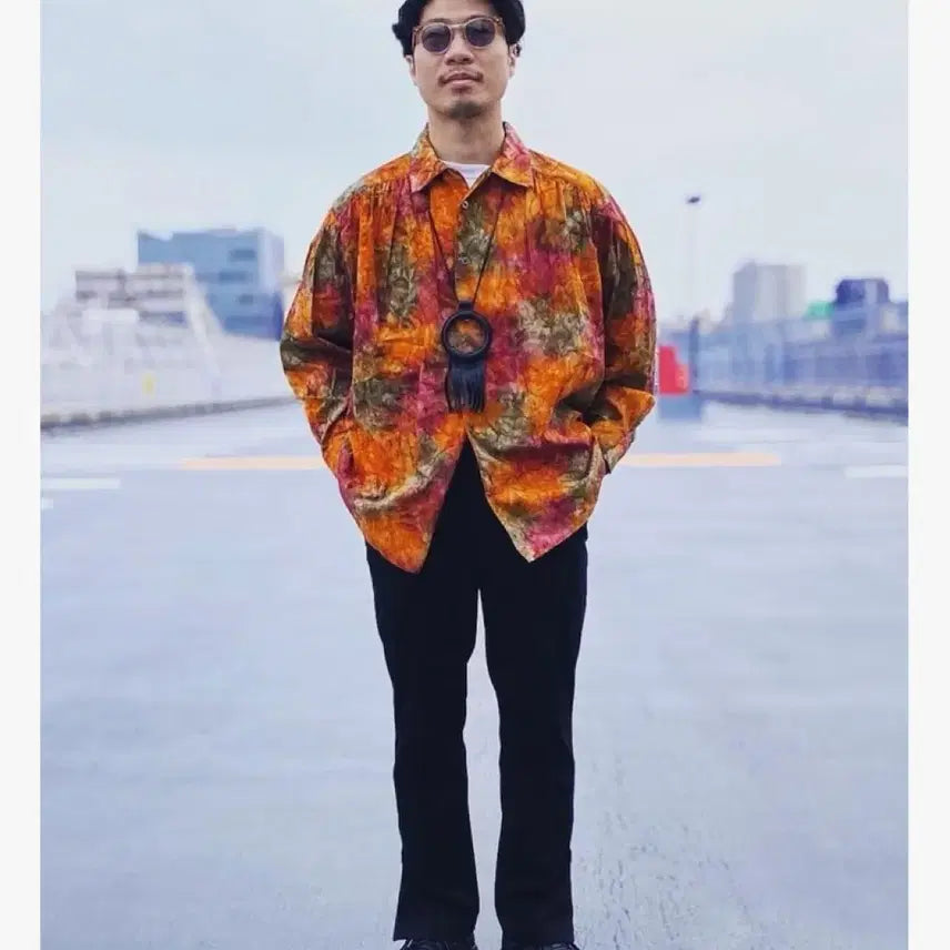 [BUNJANG] AIE Tie-dye Painter Shirt / AIE 타이다이 페인터셔츠