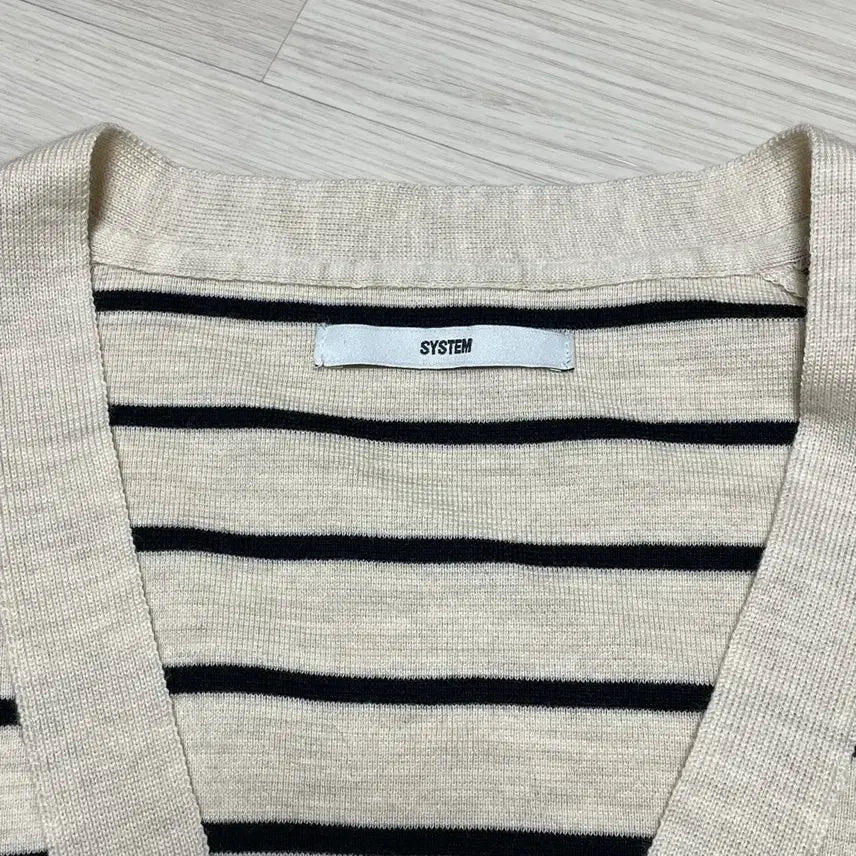 [BUNJANG] SYSTEM Stripe Cardigan 100 / SYSTEM시스템 스트라이프 가디건 100