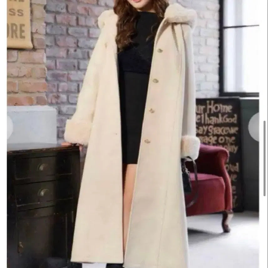 [BUNJANG] Cheri mi Long Coat / Cheri mi 퍼코트 | 일브 갸루 스나계 여자 코트 양산형 일본빈티지