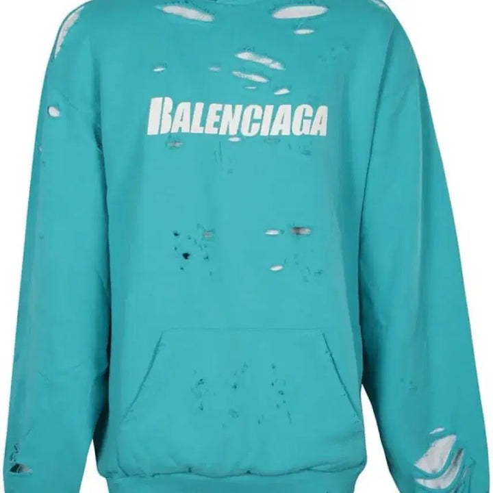 [BUNJANG] Balenciaga Distroyed Hoodie XXS / 발렌시아가 디스트로이드 후드 xxs