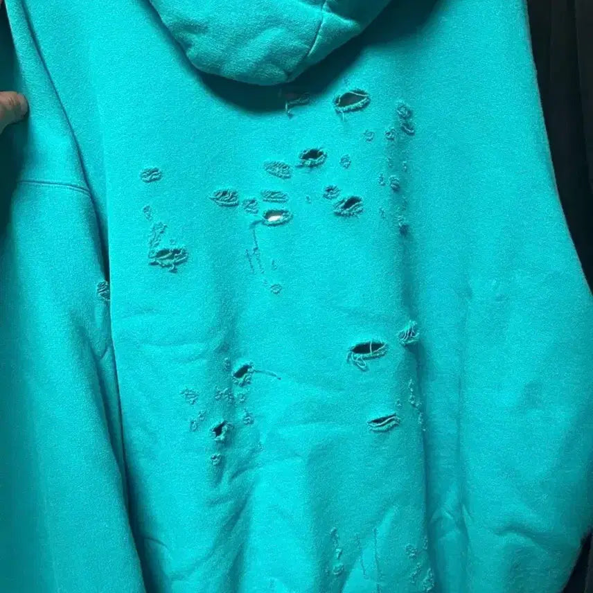 [BUNJANG] Balenciaga Distroyed Hoodie XXS / 발렌시아가 디스트로이드 후드 xxs