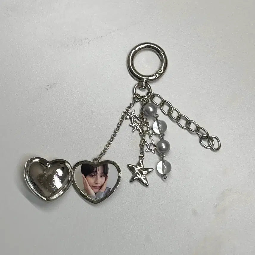 [BUNJANG] NCT WISH Riku Heart Mirror Keyring / 엔시티위시 스테디 하트 거울키링 리쿠