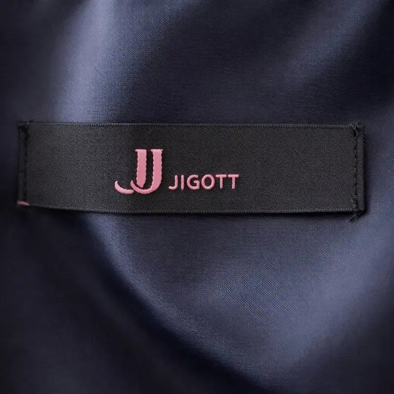 [BUNJANG] JJ JIGOTT Vintage Navy Jacquard Flare Dress / JJ지고트 프리미엄 빈티지 네이비 자카드 플레어 원피스 (44~날씬55)