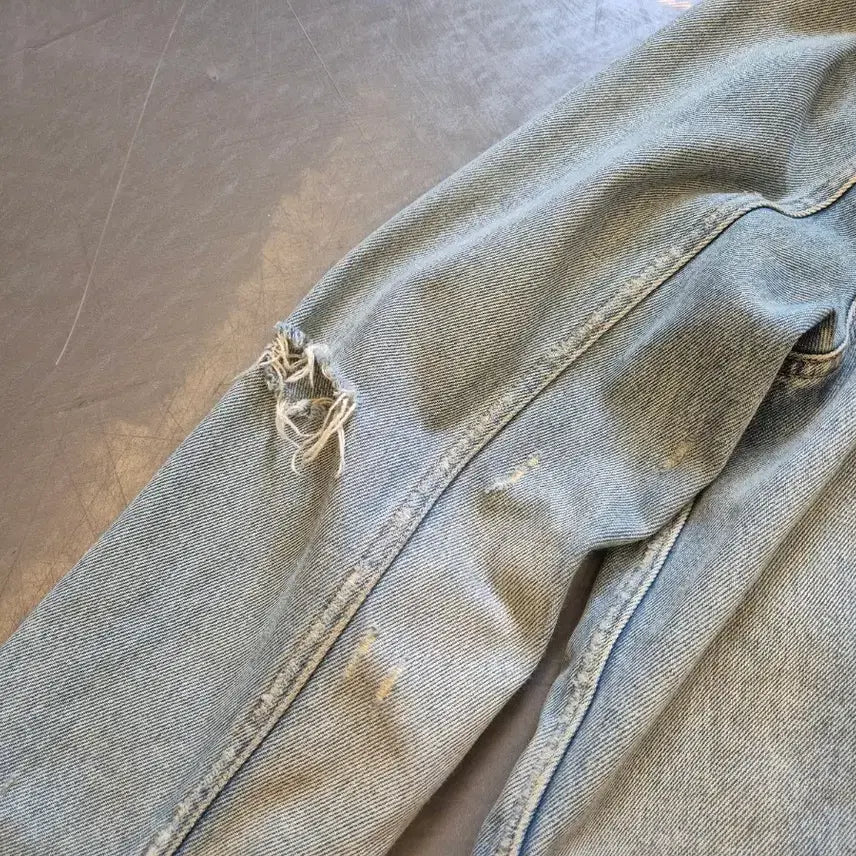 [BUNJANG] Denim &amp; Supply Distressed Denim Jacket / L>데님앤서플라이 디스트레스드 데님 자켓