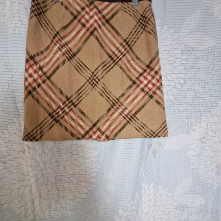 [BUNJANG] Daks Check Pattern Mini Skirt / 체크 닥스식 패턴 미니 스커트