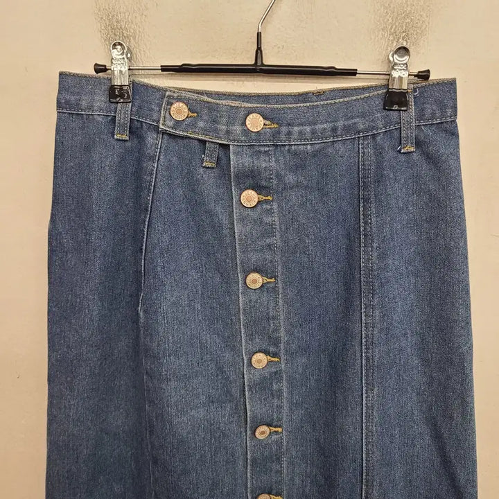 [BUNJANG] 28 inch Washed Denim Skirt / [28 inch] 워싱 데님 스커트 청치마