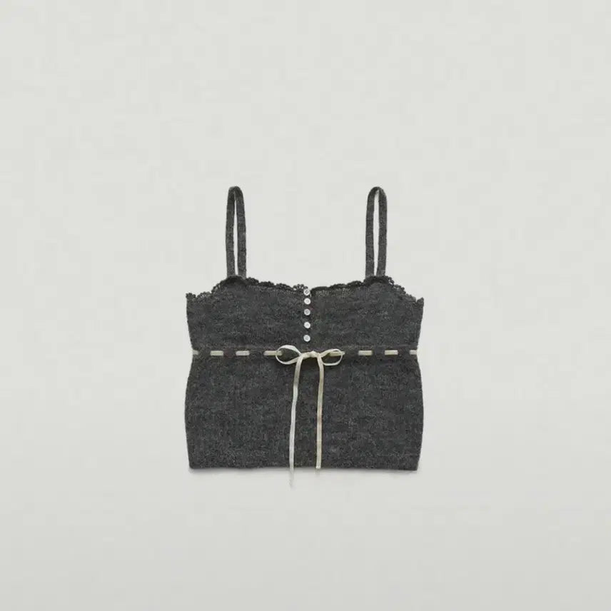 [BUNJANG] Thebarnett Lace Knit Sleeveless Top / 더바넷 레이스 니트 슬리브리스 탑