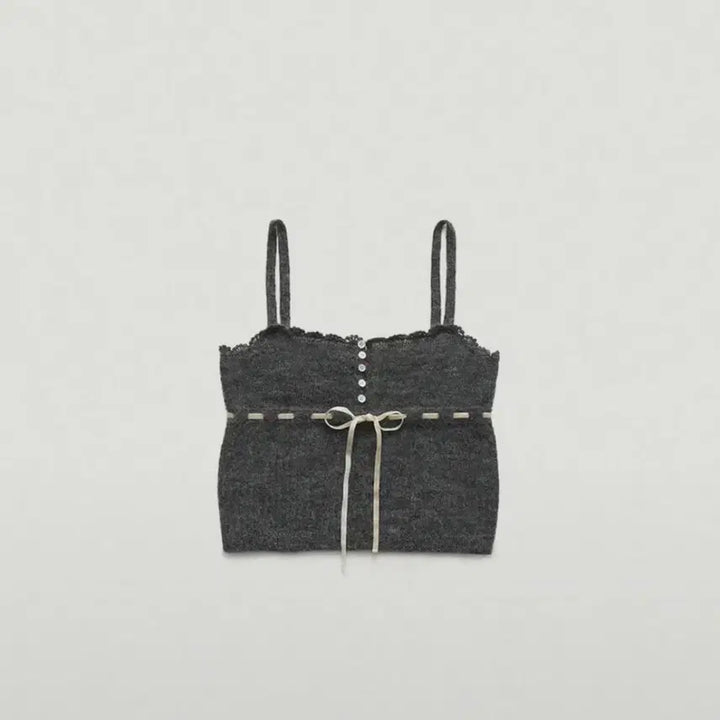 [BUNJANG] Thebarnett Lace Knit Sleeveless Top / 더바넷 레이스 니트 슬리브리스 탑