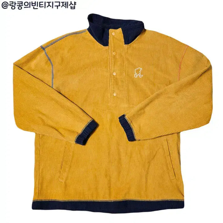[BUNJANG] Millet Classic Corduroy Half-Zip Sweatshirt / 밀레 클래식 스트릿 코로듀이 반집업 맨투맨