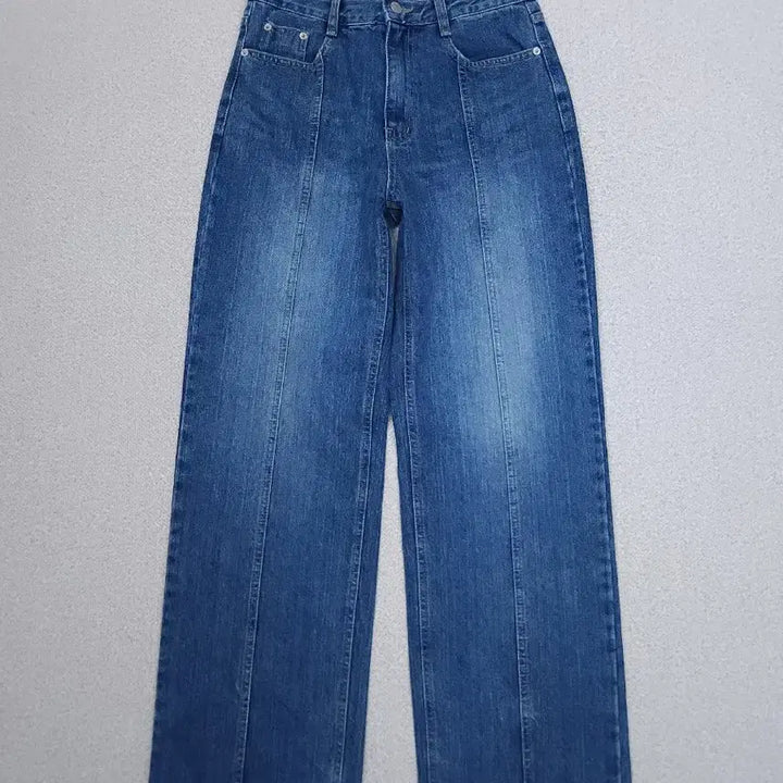 [BUNJANG] Like You Wide Wash Denim Pants / (M)라이크유 여자 와이드 워싱 절개 데님 팬츠 청바지 F4W3037