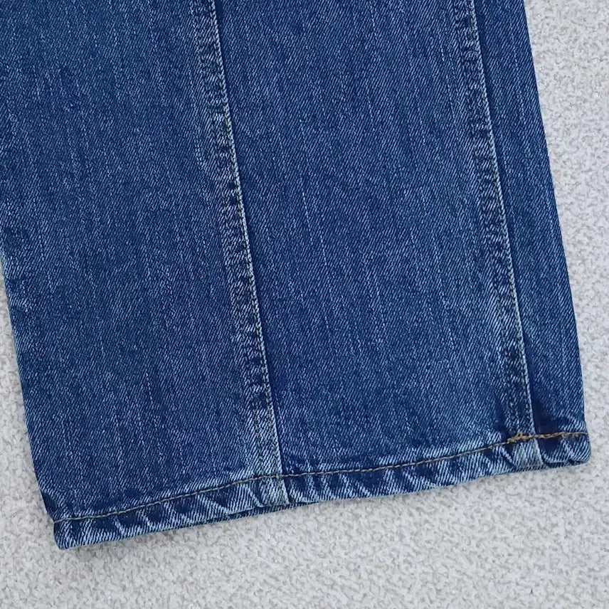 [BUNJANG] Like You Wide Wash Denim Pants / (M)라이크유 여자 와이드 워싱 절개 데님 팬츠 청바지 F4W3037