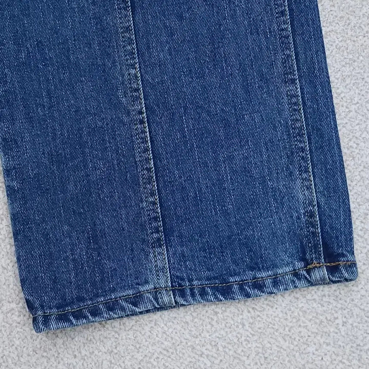 [BUNJANG] Like You Wide Wash Denim Pants / (M)라이크유 여자 와이드 워싱 절개 데님 팬츠 청바지 F4W3037