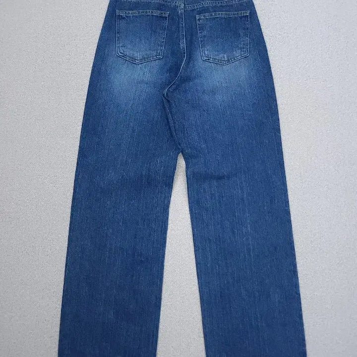 [BUNJANG] Like You Wide Wash Denim Pants / (M)라이크유 여자 와이드 워싱 절개 데님 팬츠 청바지 F4W3037