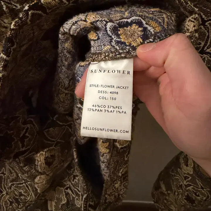 [BUNJANG] Sunflower Flower Jacket M / 선플라워 플라워 자켓 M