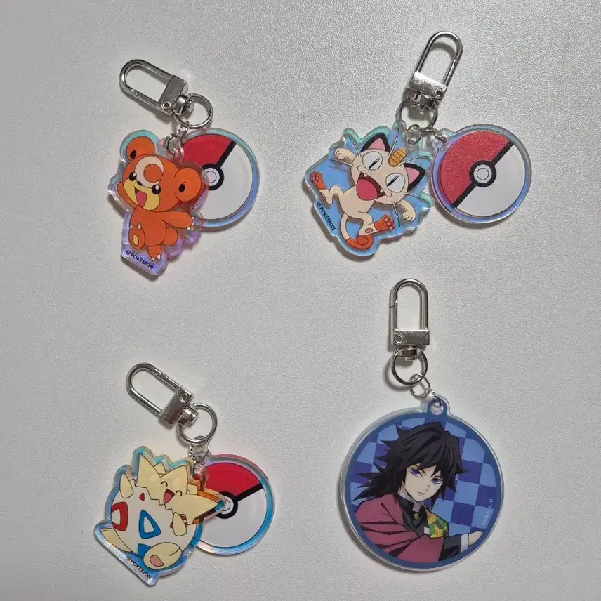 [BUNJANG] Pokemon Sanrio Giyu Acrylic Keyring / 기유, 포켓몬, 산리오 키링 판매(키링 걸이)