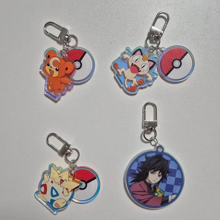 [BUNJANG] Pokemon Sanrio Giyu Acrylic Keyring / 기유, 포켓몬, 산리오 키링 판매(키링 걸이)