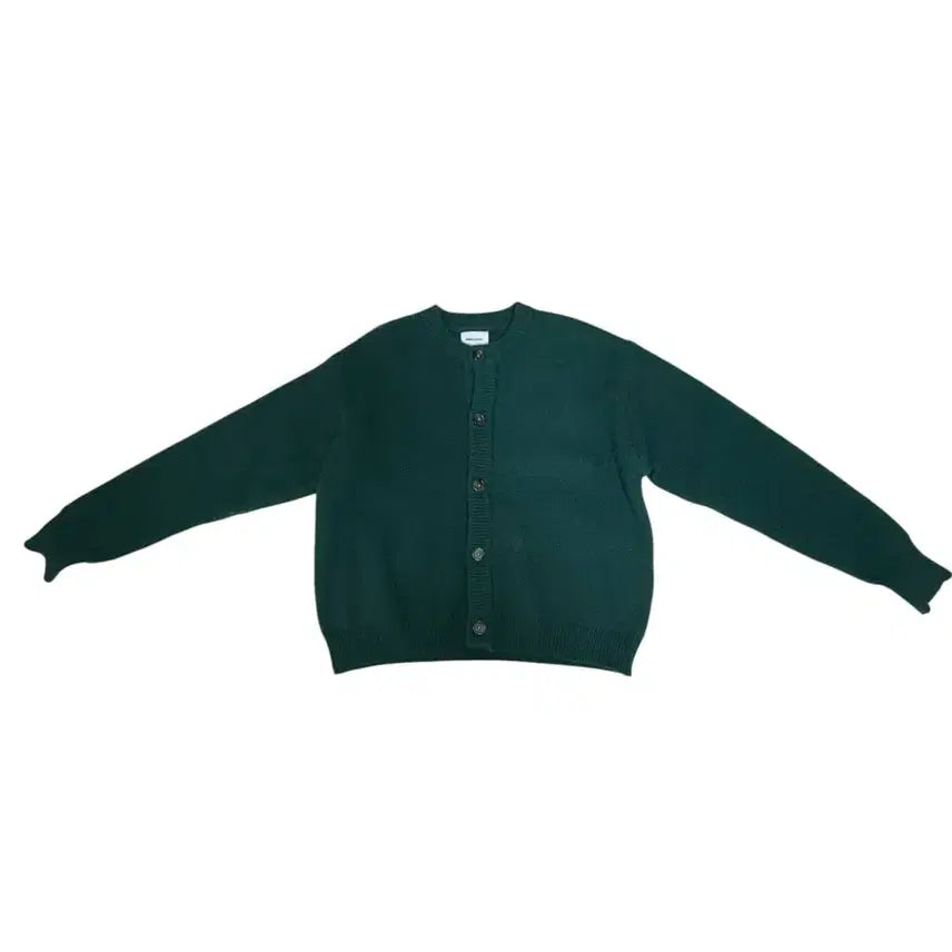 [BUNJANG] EMMA CLOTHES Boucle Round Cardigan Green M / 엠마 클로즈 EMMA CLOTHES 부클 라운드 가디건 그린 M