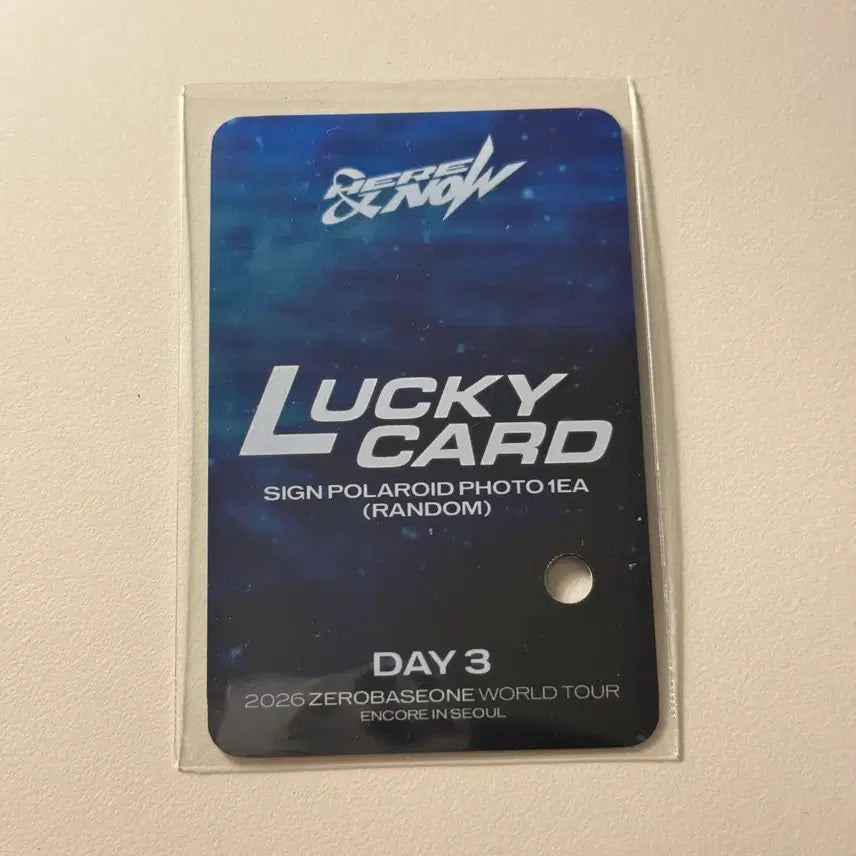 [BUNJANG] ZB1 ZEROBASEONE Concert Lucky Draw Photocard / 제베원 콘서트 럭키카드 제로즈존