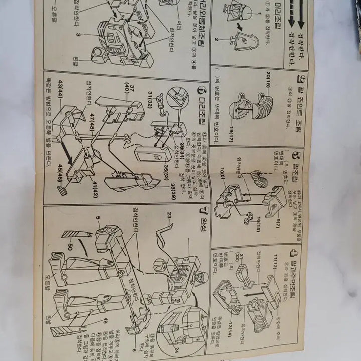 [BUNJANG] Robot Taekwon V Seoul Donghwa Classic Plastic Model Kit / 로보트 태권V 서울동화 고전프라 부품하나 없음.