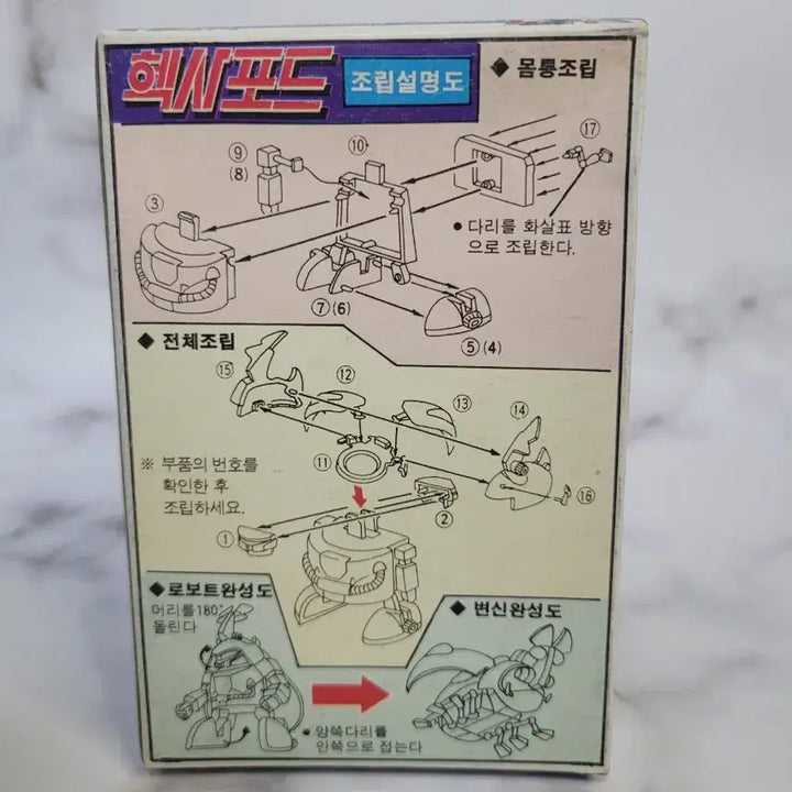 [BUNJANG] Universal Hexapod Transforming Robot Classic Plastic Omoroid / 유니버살 헥사포드 변신로보트 고전프라 오모로이드