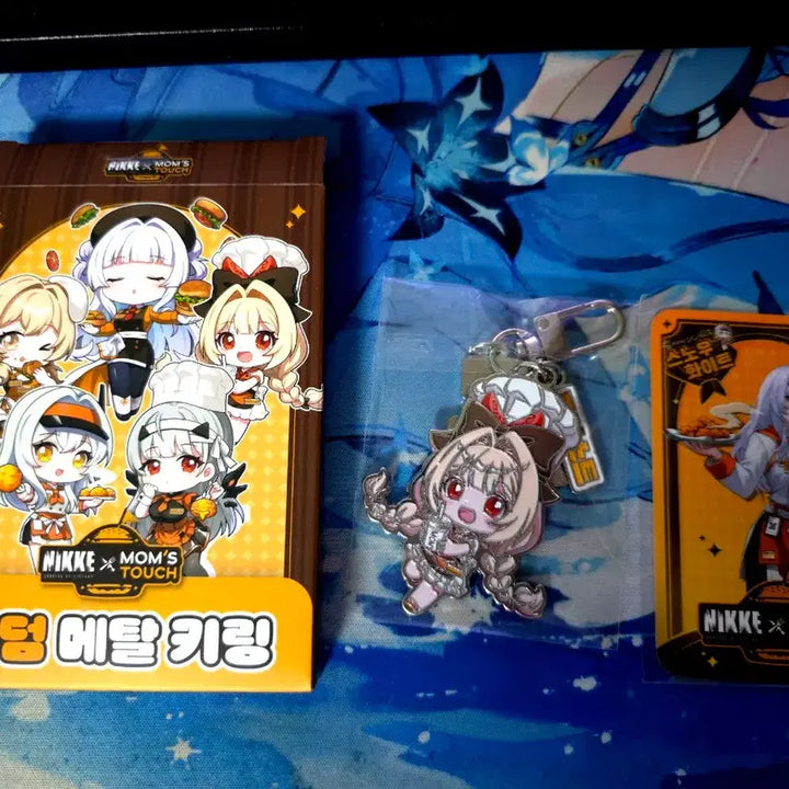 [BUNJANG] NIKKE Snow White Metal Keyring + Photocard / 니케 맘스터치 콜라보 크러스트 메탈 키링 + 스노우화이트 포토카드