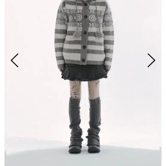 [BUNJANG] Hug Your Skin Pompom Hooded Cardigan - Brown / 허그유어스킨 폼폼 후드 가디건 브라운