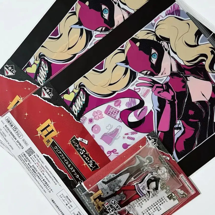 [BUNJANG] Persona 5 Takamaki Ann Acrylic Stand &amp; Clear File Bundle / 페르소나5 이치방쿠지 타카마키 안 세트 일괄 양도합니다