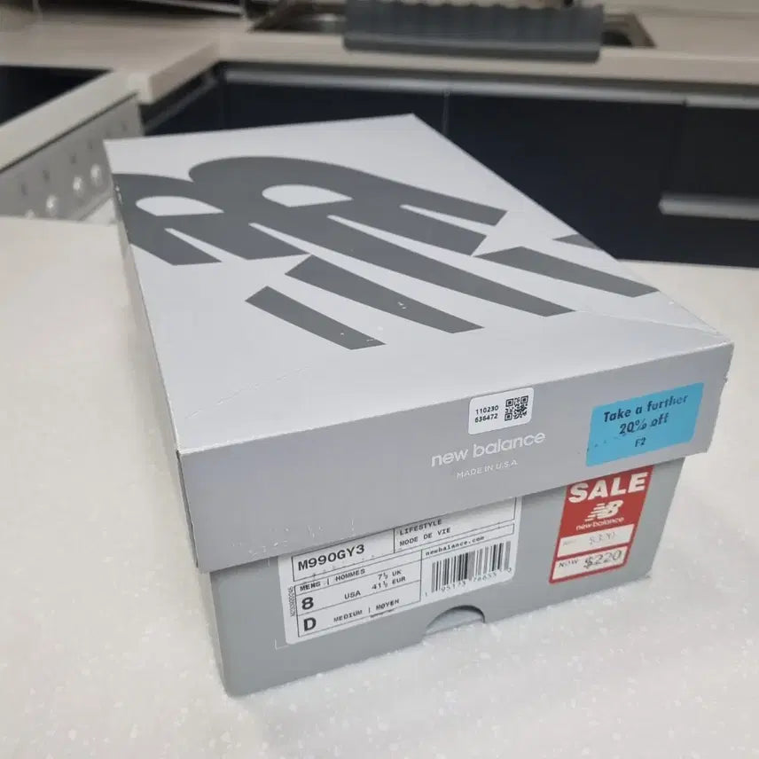 [BUNJANG] New Balance 990v3 Gray Sneakers / 뉴발란스 990v3 그레이 [260]