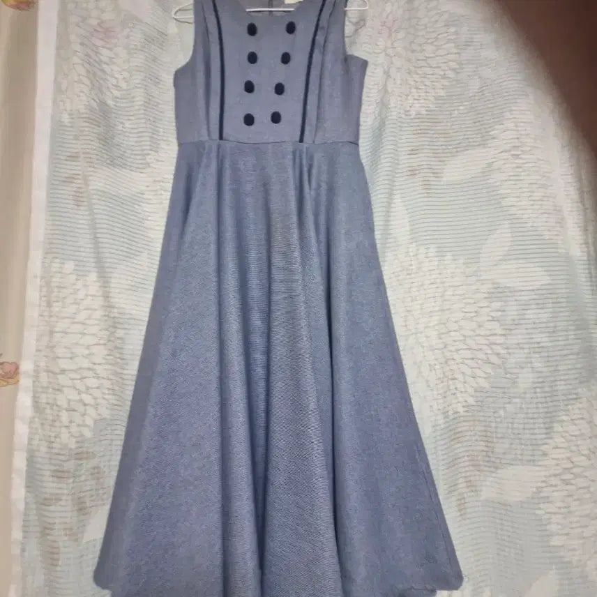 [SOLD OUT] 청색 A라인 원피스  360도 후리아