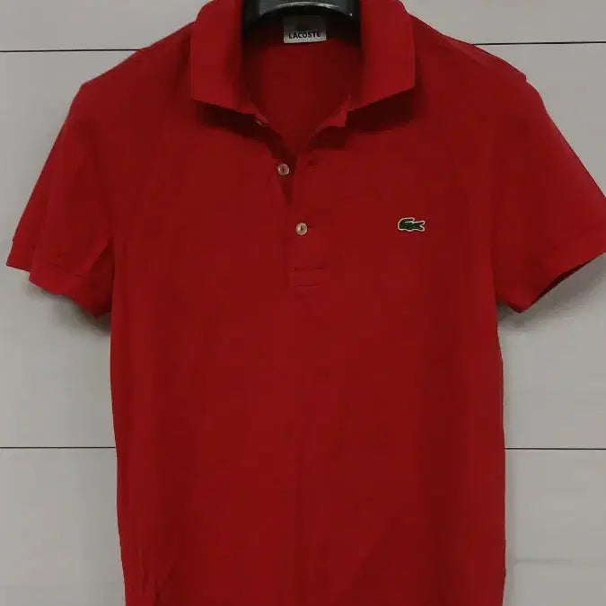 [BUNJANG] Lacoste Red Polo Shirt (Size M) / 라코스테 빨간색 폴로 셔츠 95사이즈M