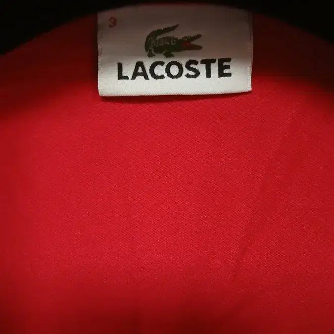 [BUNJANG] Lacoste Red Polo Shirt (Size M) / 라코스테 빨간색 폴로 셔츠 95사이즈M