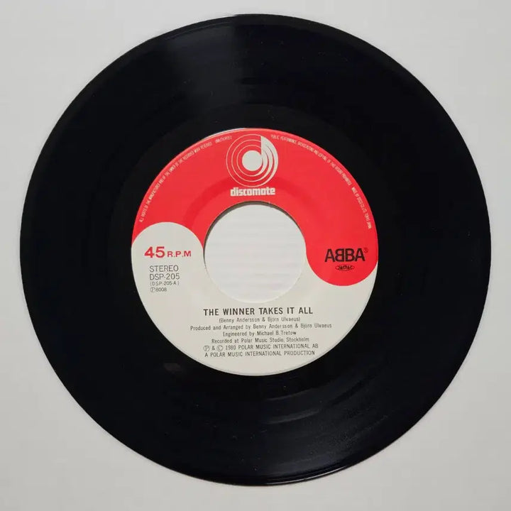 [BUNJANG] ABBA The Winner Takes It All 7" Vinyl Single / (7인치 싱글, 아바) ABBA Winner Takes It All LP