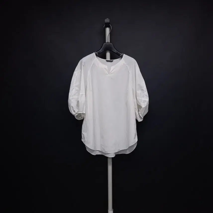 [BUNJANG] Nice Claup Spring Summer Blouse Nylon White/Ivory Size 88 / 나이스클랍 춘하 6부7부 블라우스 66.77