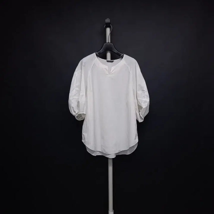 [BUNJANG] Nice Claup Spring Summer Blouse Nylon White/Ivory Size 88 / 나이스클랍 춘하 6부7부 블라우스 66.77