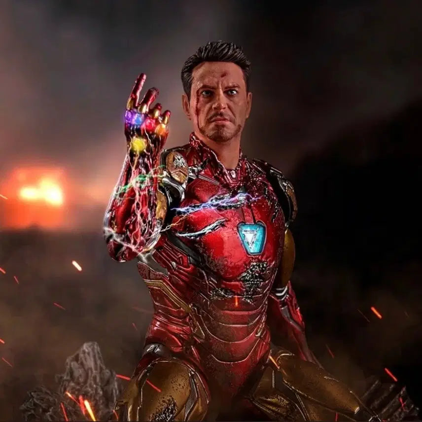 [BUNJANG] Iron Studios Endgame Iron Man Figure / 앤드게임 아이언맨 핑거스냅(아이언스튜디오) 피규어