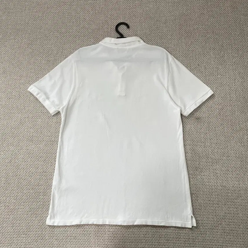 [BUNJANG] Maison Kitsune White Short Sleeve Polo Shirt / L 메종키츠네 화이트 반팔 카라티 N.8185