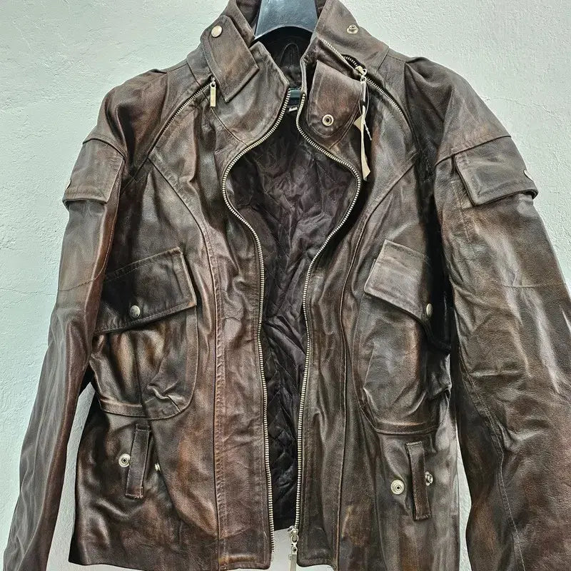 [BUNJANG] TOY GIRL ITALY Leather Jacket / TOY GIRL ITALY 가죽 자켓 공용 95 J6101