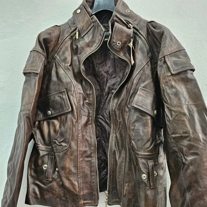 [BUNJANG] TOY GIRL ITALY Leather Jacket / TOY GIRL ITALY 가죽 자켓 공용 95 J6101
