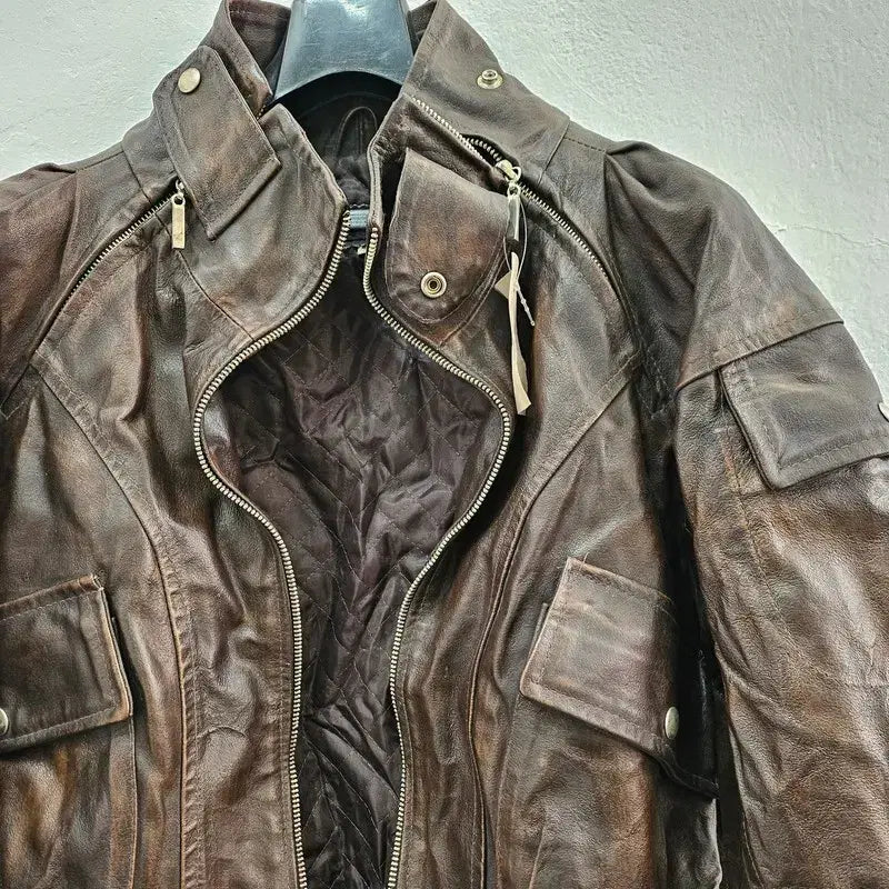 [BUNJANG] TOY GIRL ITALY Leather Jacket / TOY GIRL ITALY 가죽 자켓 공용 95 J6101