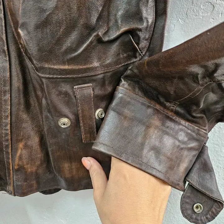 [BUNJANG] TOY GIRL ITALY Leather Jacket / TOY GIRL ITALY 가죽 자켓 공용 95 J6101