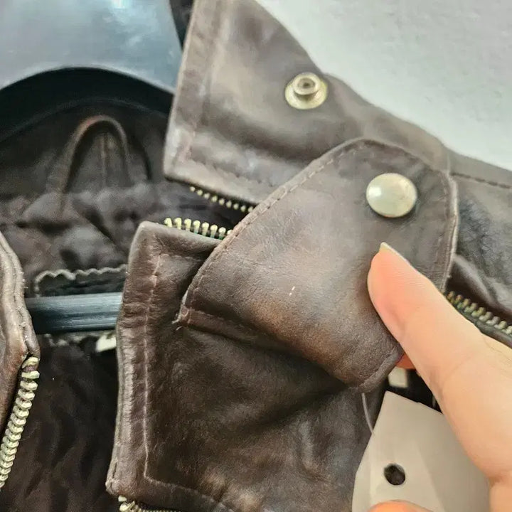 [BUNJANG] TOY GIRL ITALY Leather Jacket / TOY GIRL ITALY 가죽 자켓 공용 95 J6101