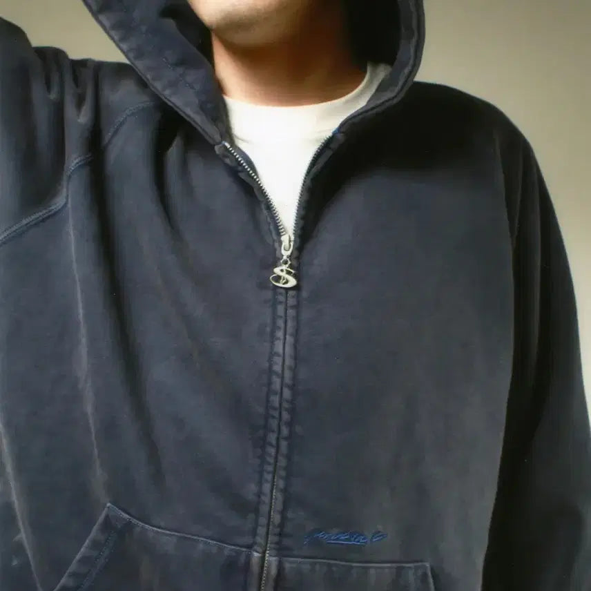 [BUNJANG] Yardsale Sundown Hooded Zip-up - Blue / Yardsale sundown hood blue 야드세일 선다운 후드집업