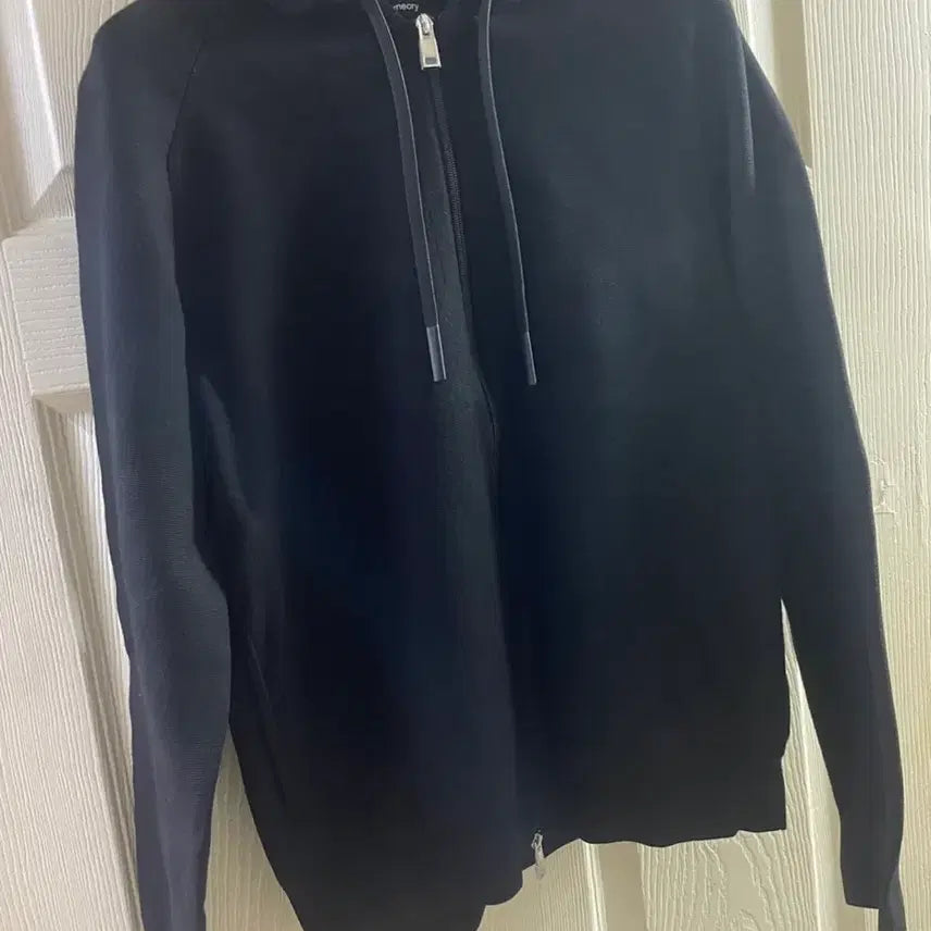 [BUNJANG] Theory Zago Hooded Sweatshirt Black M / [새상품]띠어리 자고 후드 블랙 M