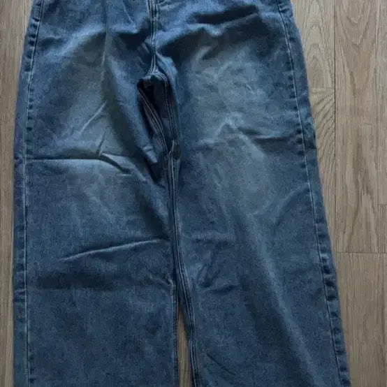 [BUNJANG] Autumn Vintage Washed Wide Denim Pants M / 어텀 빈티지 워싱 와이드 데님 팬츠 M