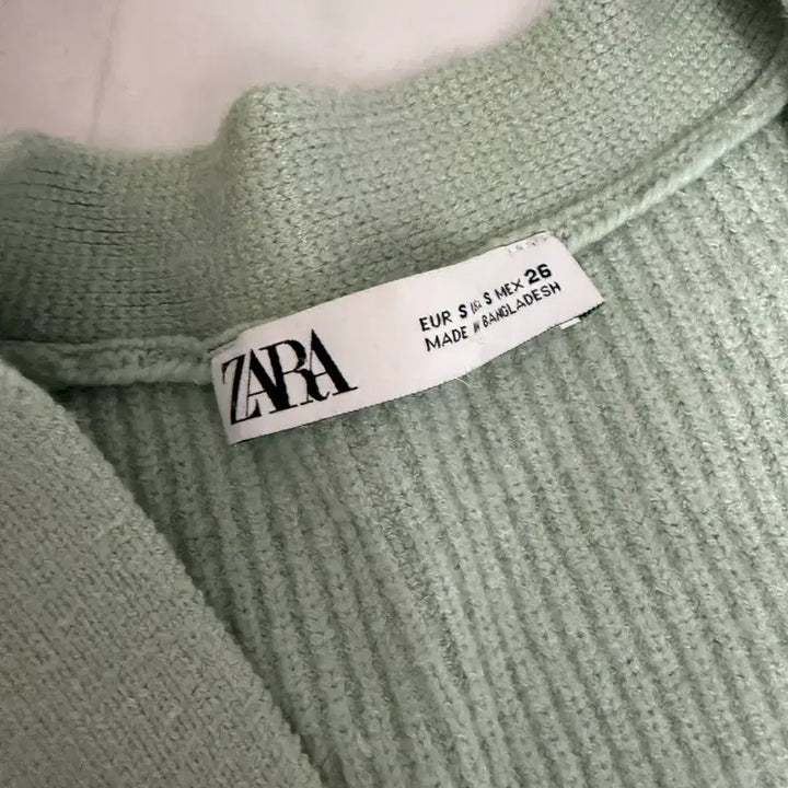[BUNJANG] ZARA Mint Knit Cardigan / [zara 자라] 민트색 니트 가디건