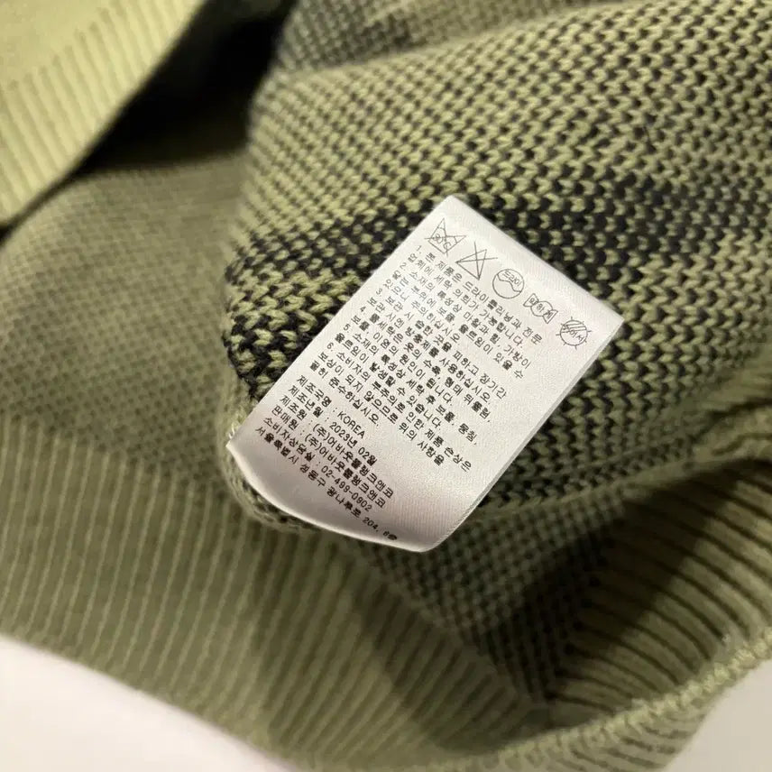 [BUNJANG] Critic Scout Boy Graphic Knit Olive / [M] 크리틱 스카웃보이 그래픽 니트 올리브 D177